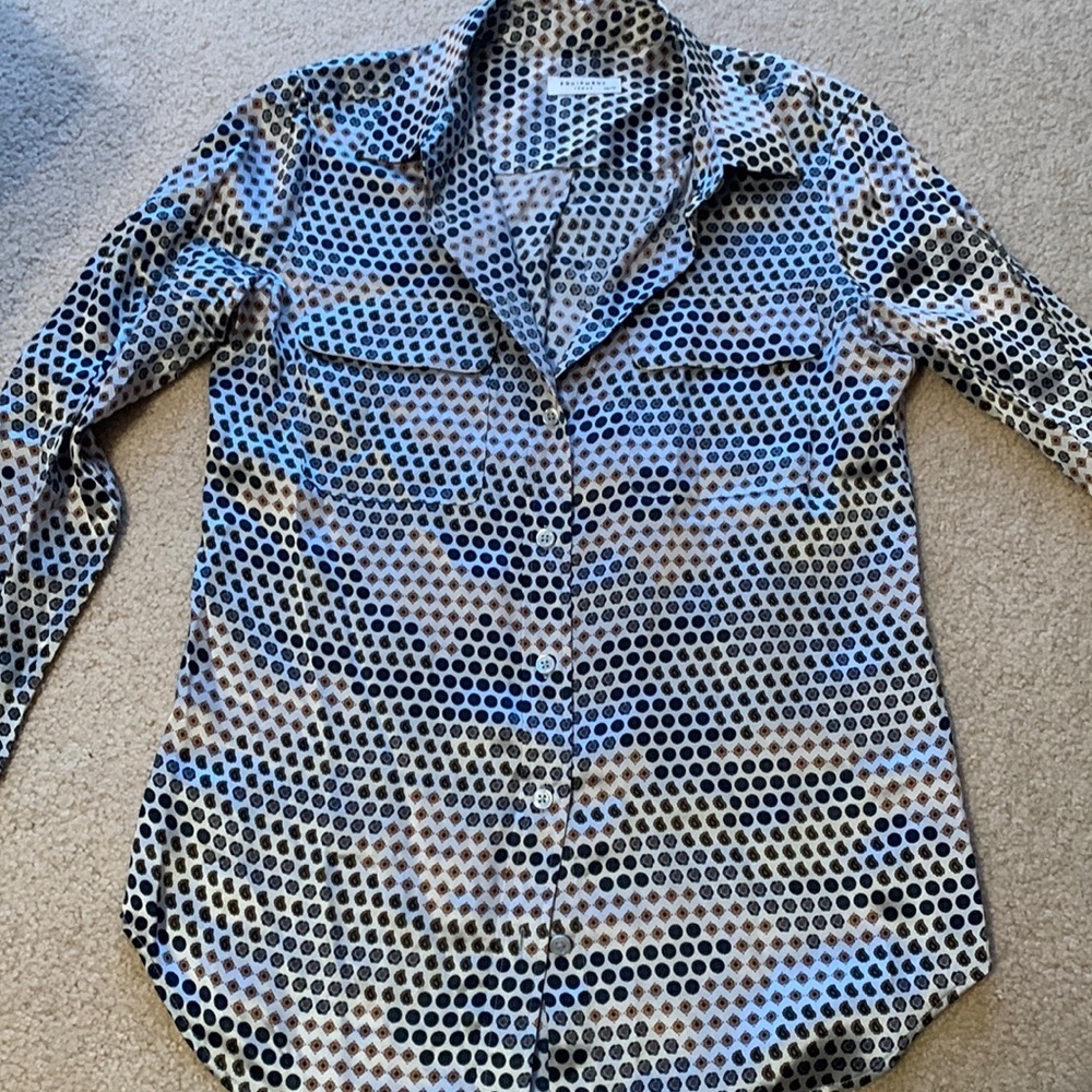 Equipment silk blouse